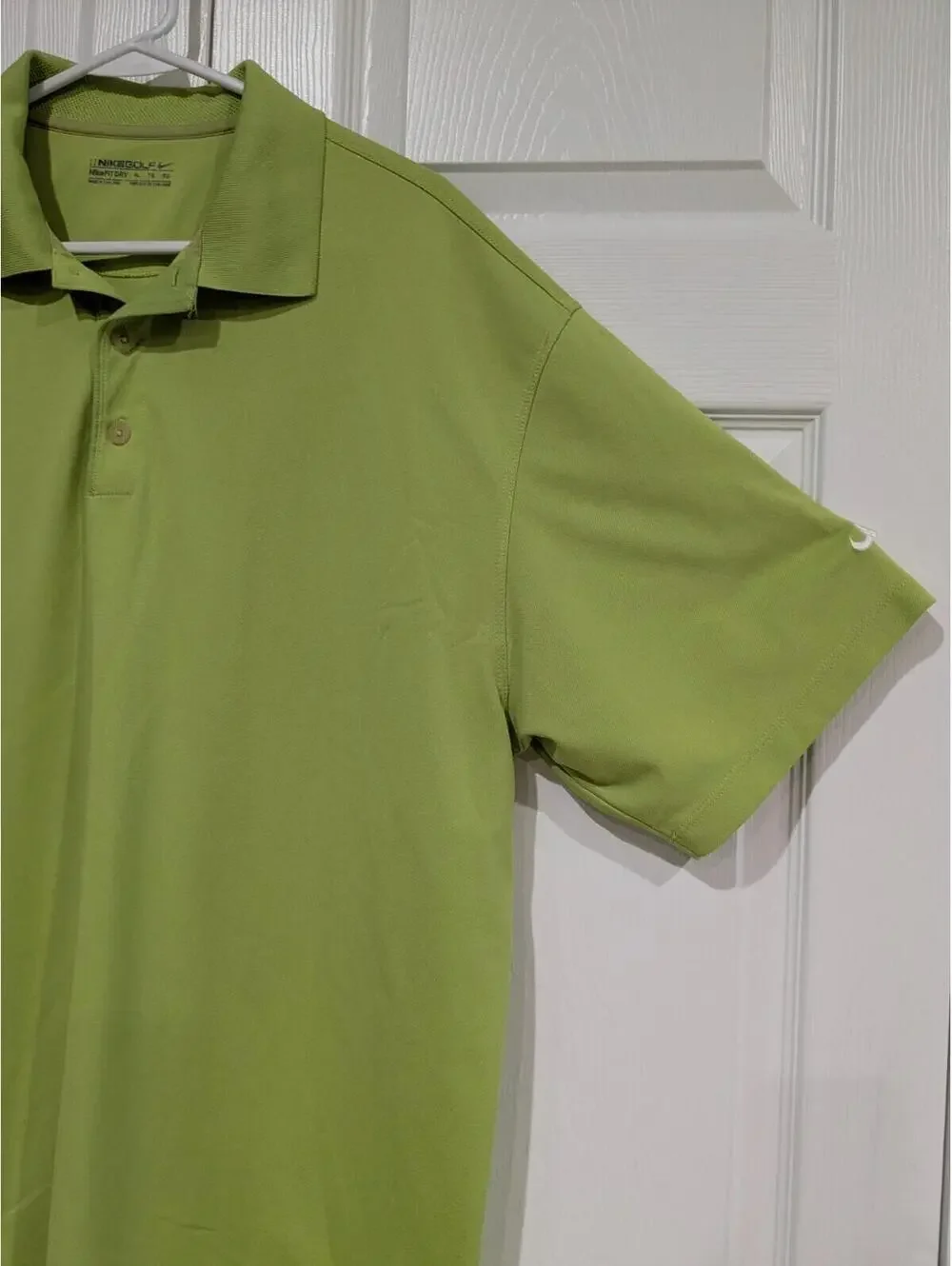 Nike Golf Men's FIT DRY Polo Shirt Bright Green Polyester, Size XL